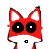 Emoticon Red Fox assustado